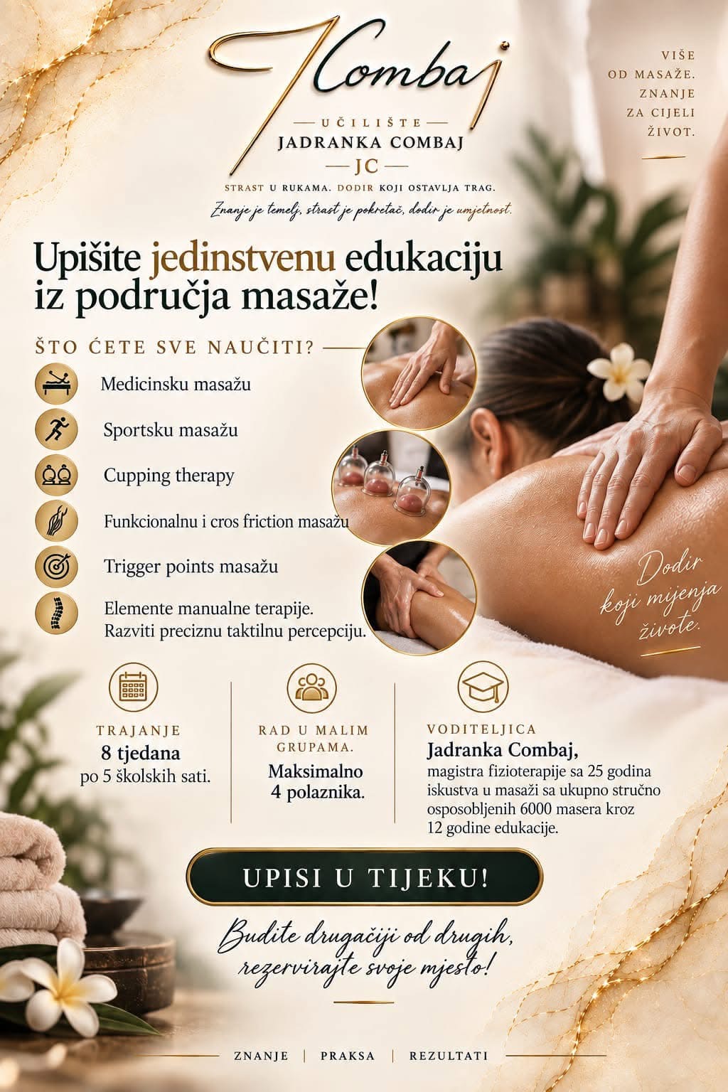 Edukacija masaže - Jadranka Combaj